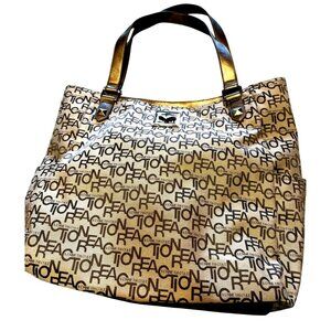 Kenneth Cole Reaction Logo Print Shoulder Bag